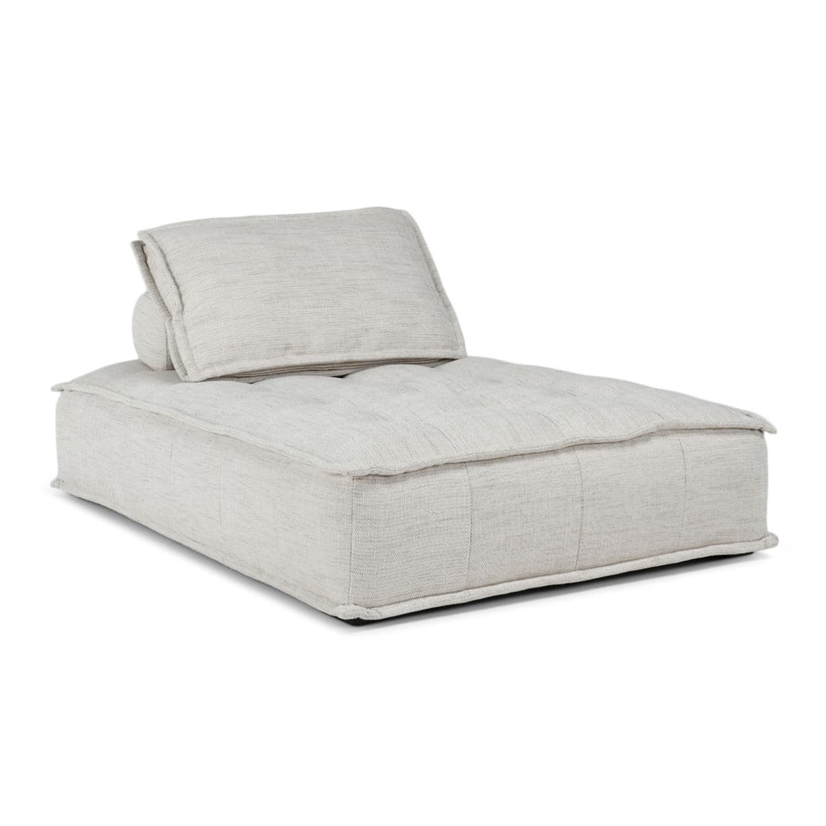 Low Krissa Ivory Chaise Sofa - Thumbnail 2