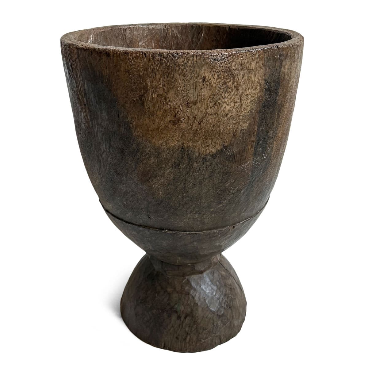 Large Vintage Guinea Wood Pestle Bowl - Thumbnail 2