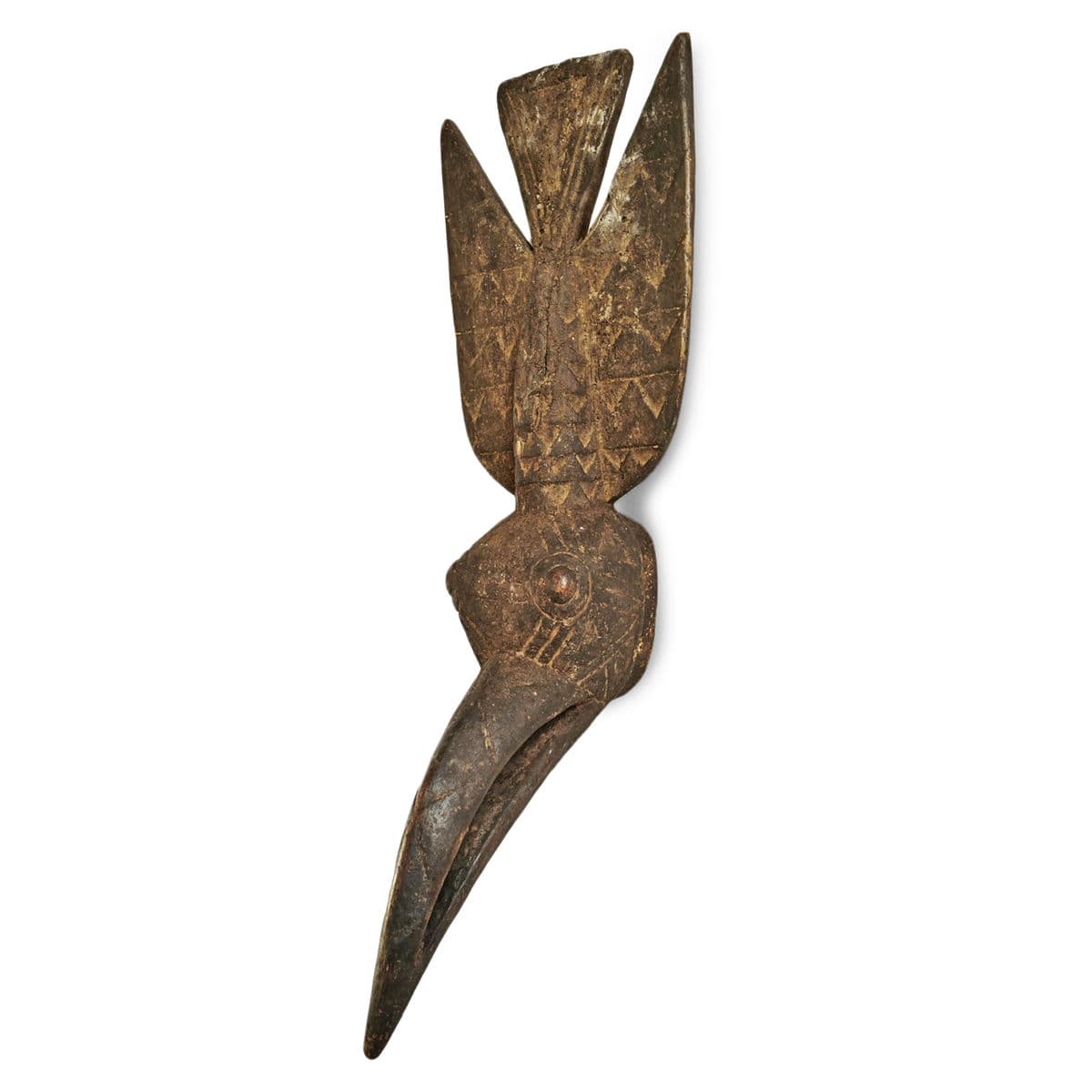 Vintage Burkina Faso Bird Mask - Thumbnail 2