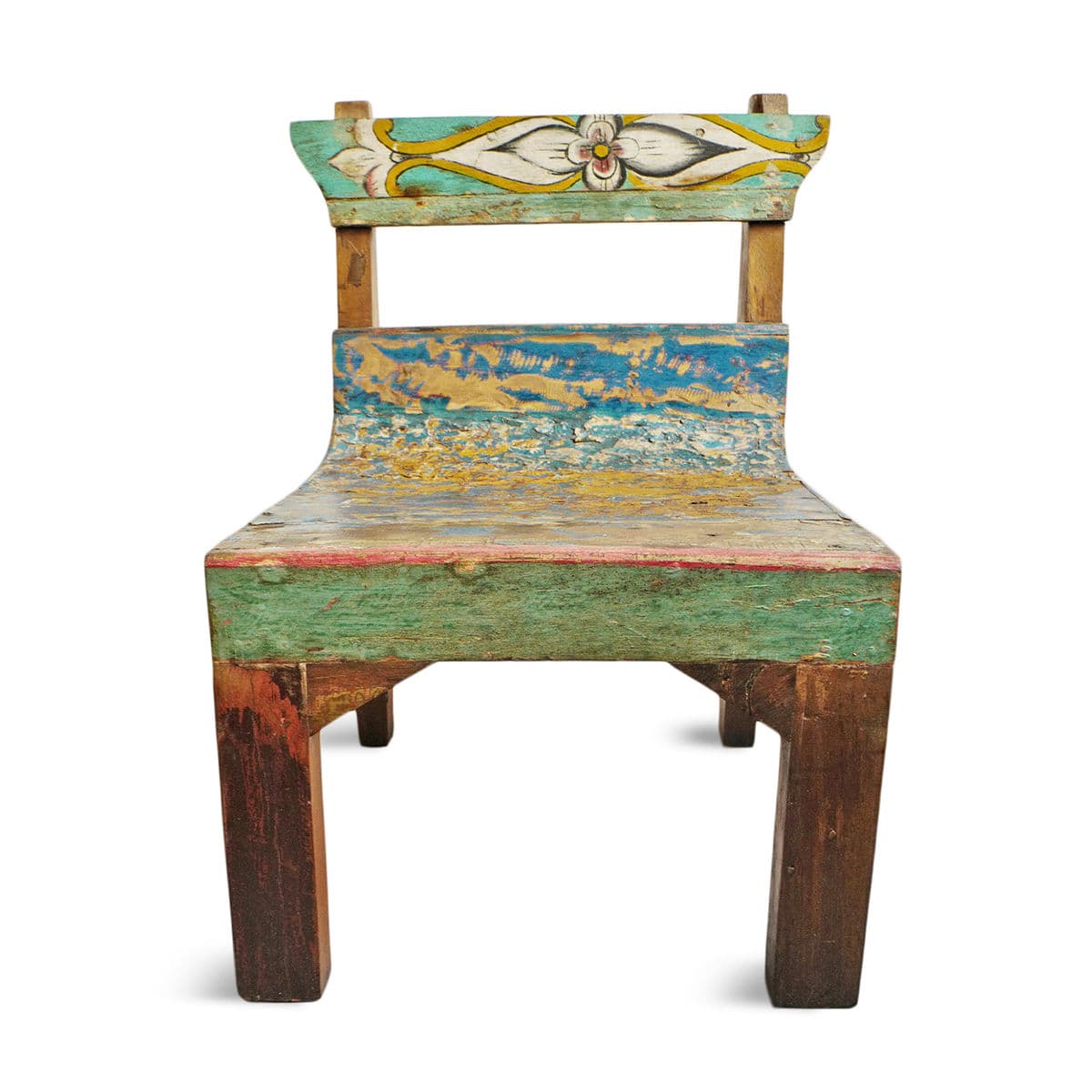 Salvaged Boat Wood Chair - Thumbnail 2