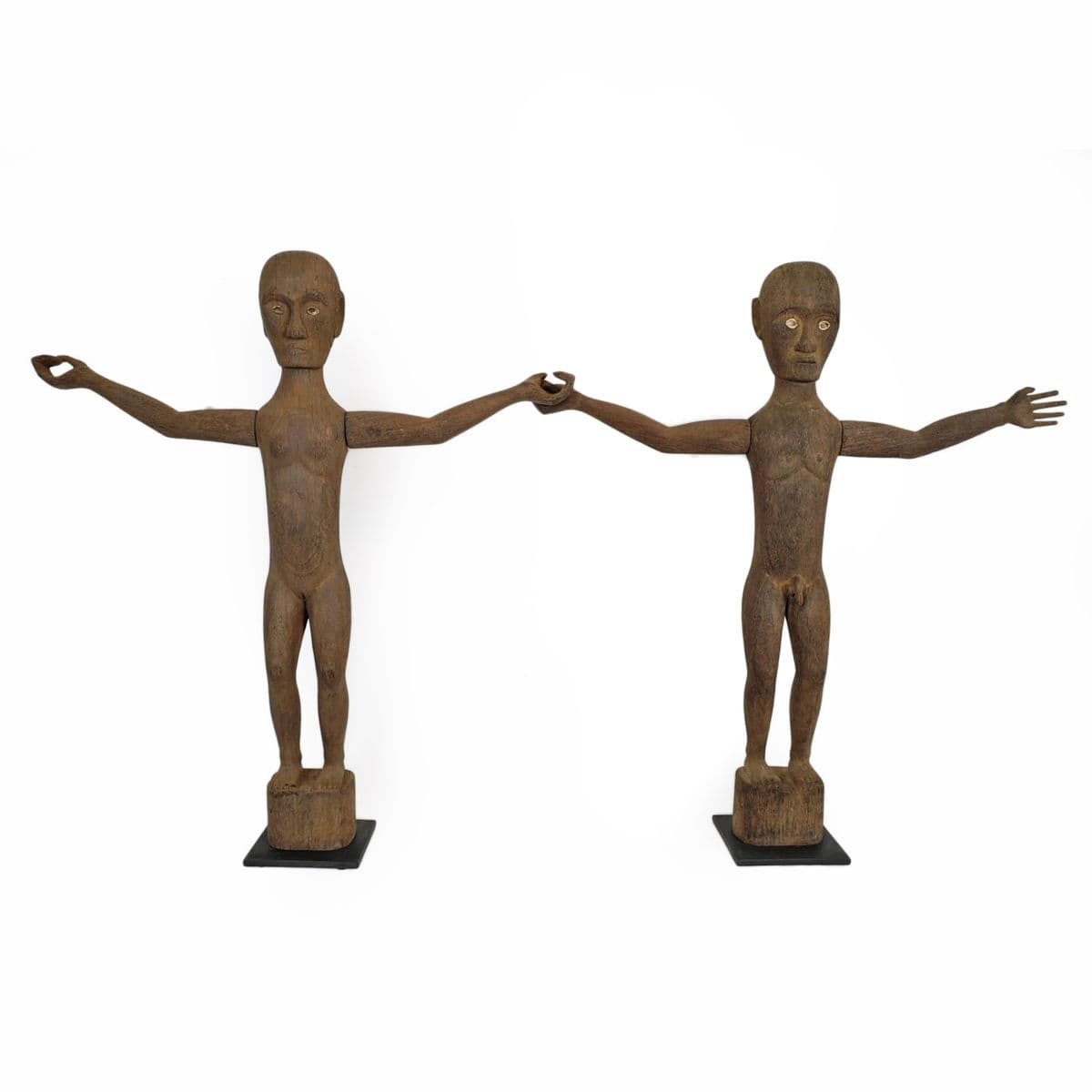 Ancestral Borneo Figures Pair - Thumbnail 2