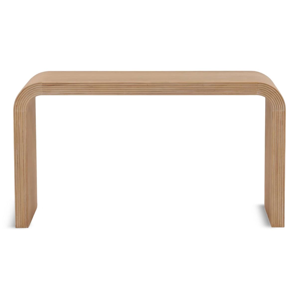 Rounded Waterfall Elm Desk - Thumbnail 2