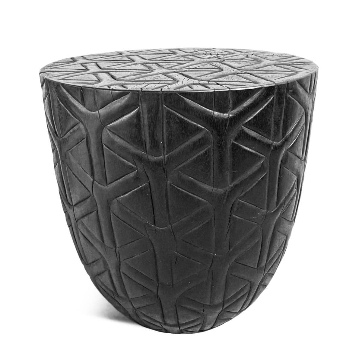 Ebony Gumdrop Cane Print Stool - Thumbnail 2