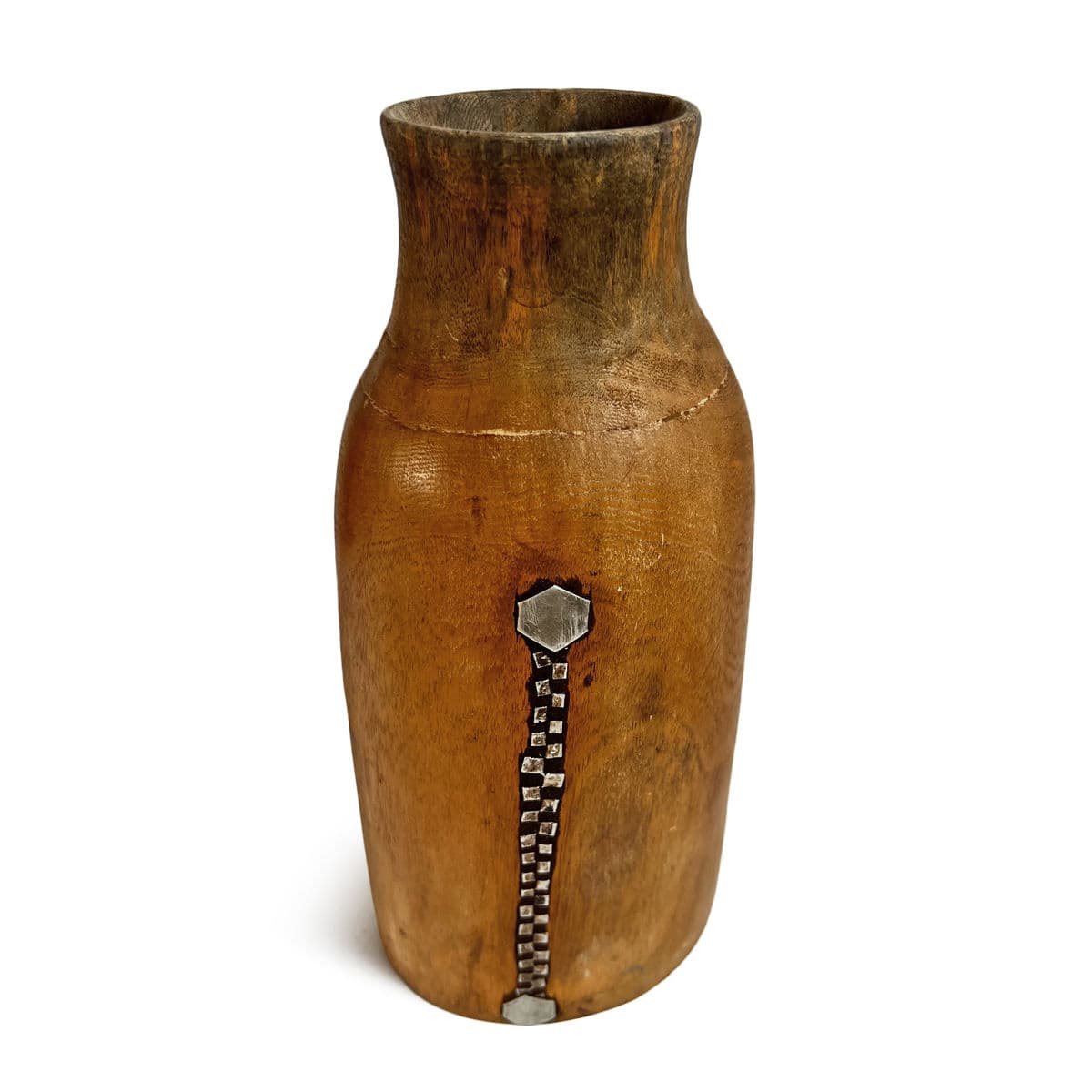 Vintage Tutsi Wood Pot - Thumbnail 2