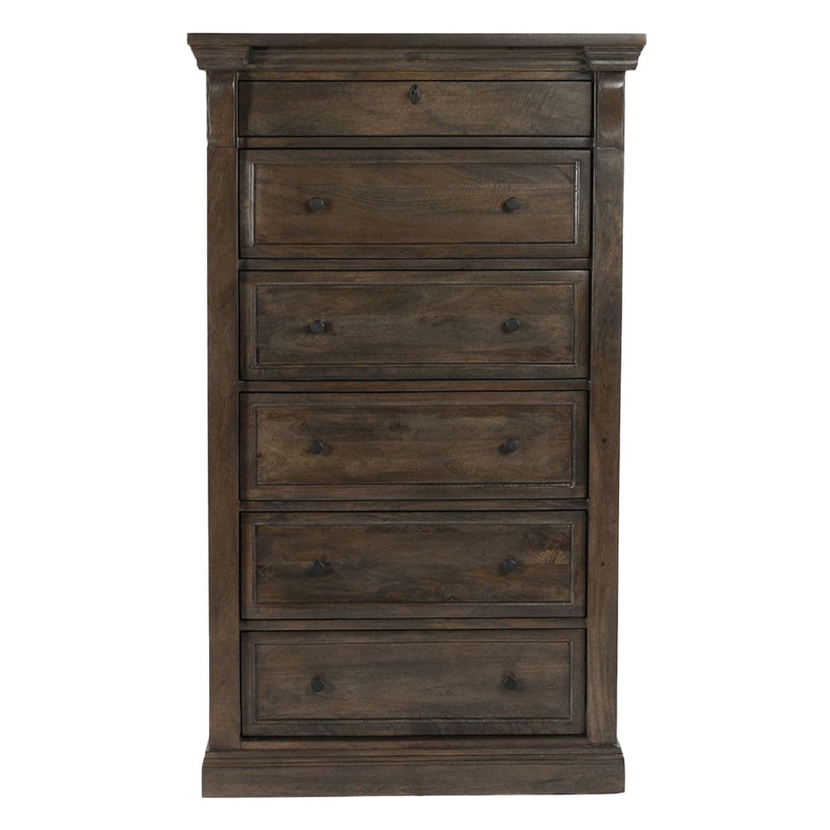 Tall Walnut Chest of Drawers - Thumbnail 2