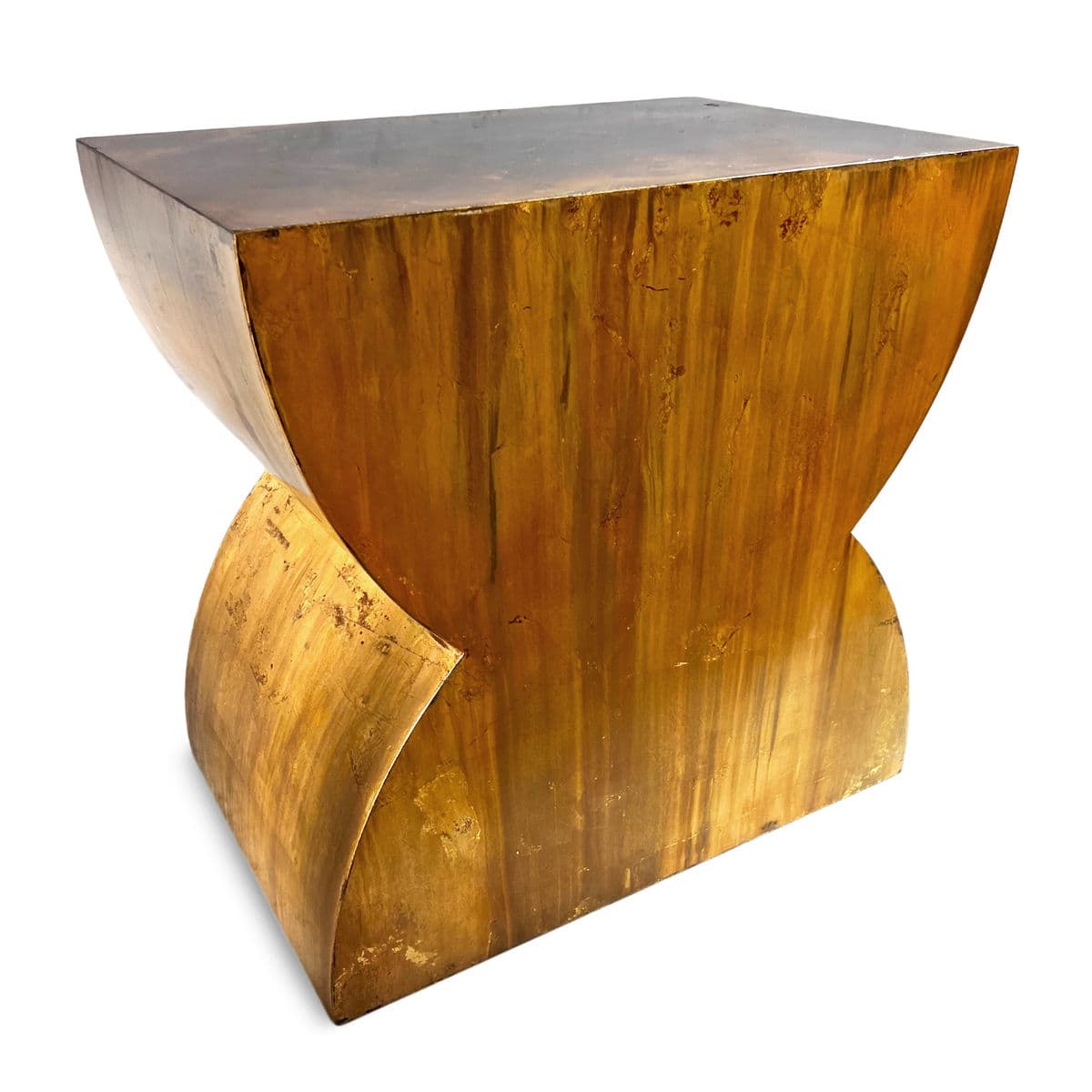 Gold Glazed Modern Iron Hourglass Table - Thumbnail 2