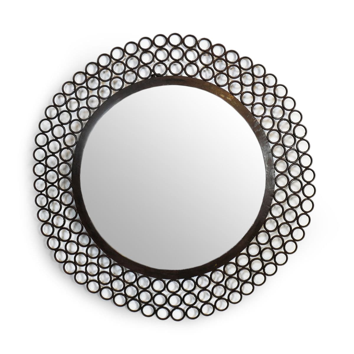 Iron Round Ring Mirror - Thumbnail 2