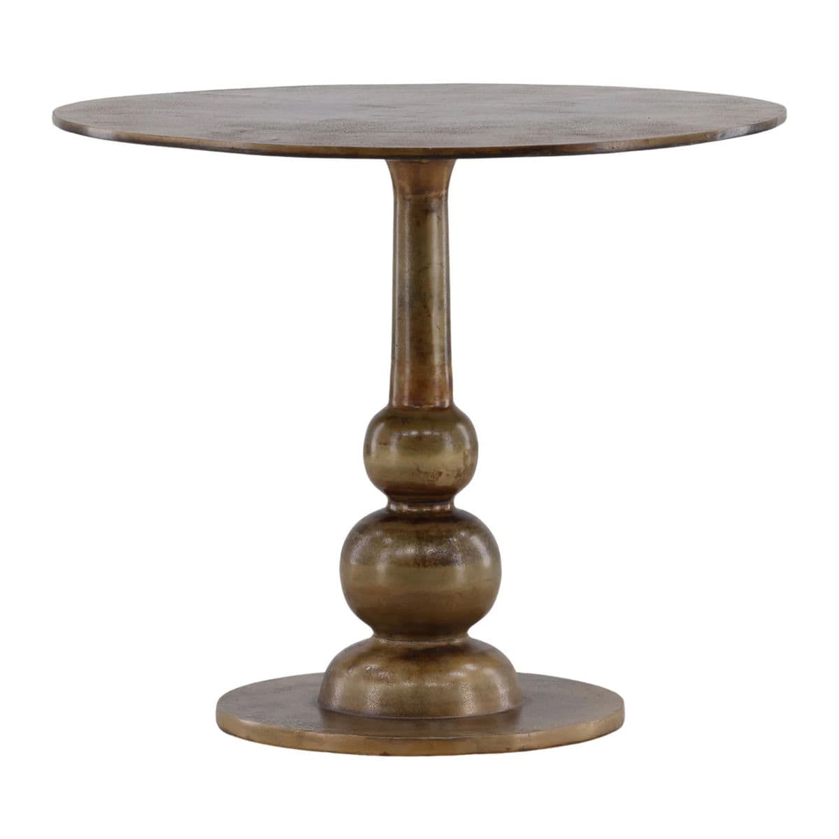 Brass Finish Ball Stack Bistro Table - Thumbnail 2