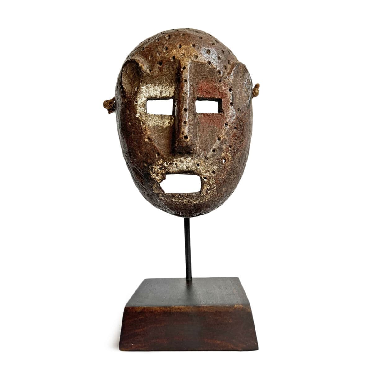 Old Mbaka Leopard Mask on Stand - Thumbnail 2