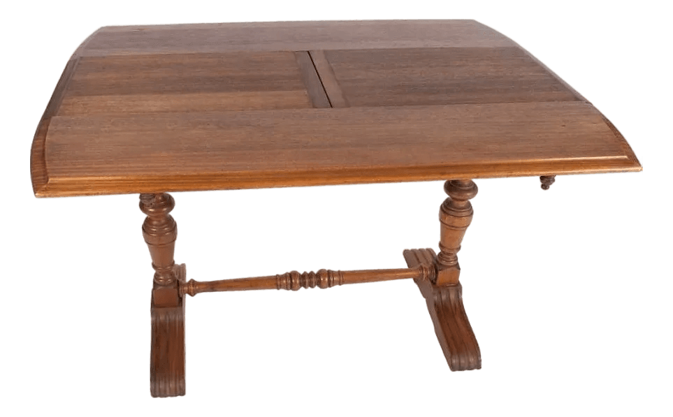 1920s Made in Los Angeles by Angelus Furniture Solid Oak Convertible Console or Library Table - Thumbnail 2