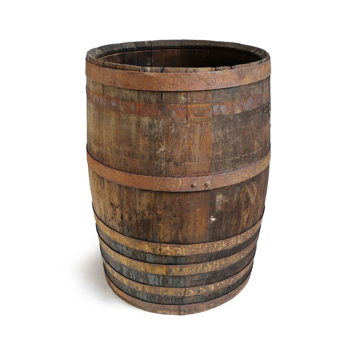 Vintage Wood & Iron Barrel - Thumbnail 2
