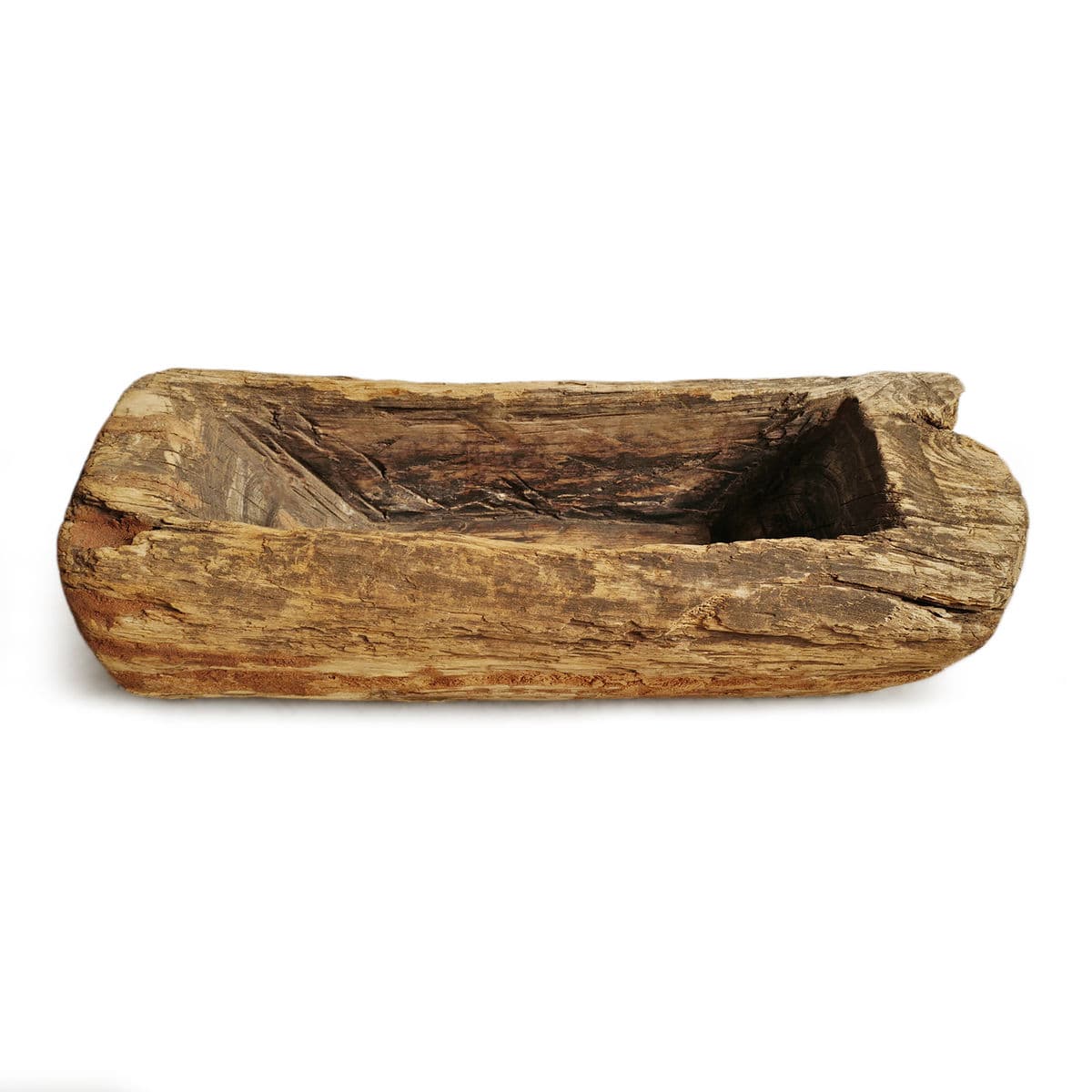 Old India Wood Log Trough - Thumbnail 2
