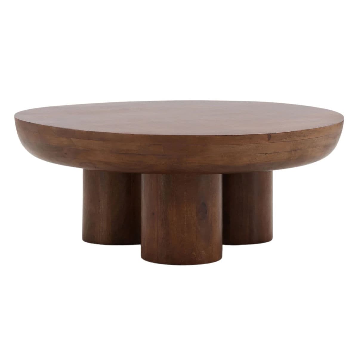 Goa Wood Stump Leg Coffee Table - Thumbnail 2