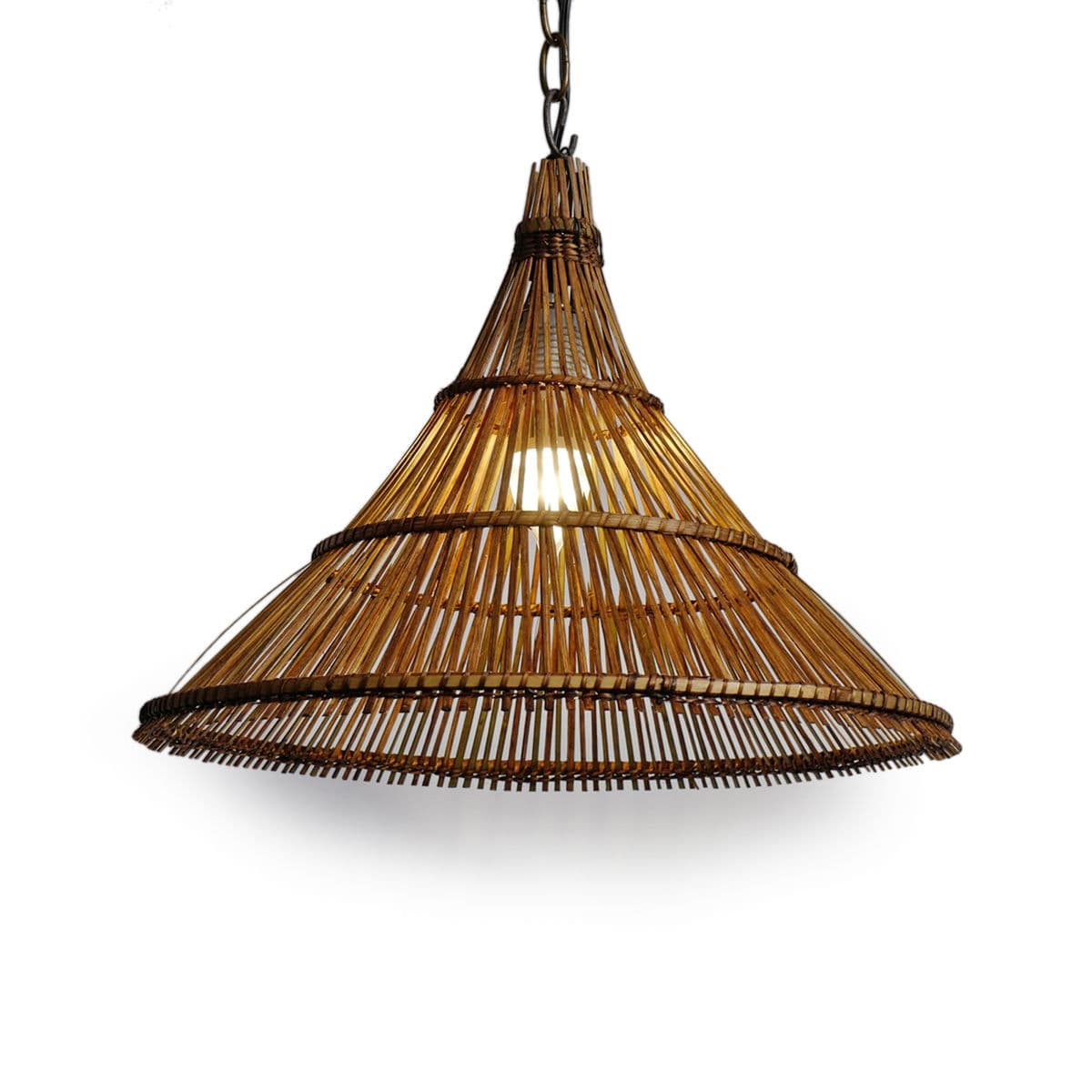 Tea Stained Hat Pendant Lantern Medium - Thumbnail 2