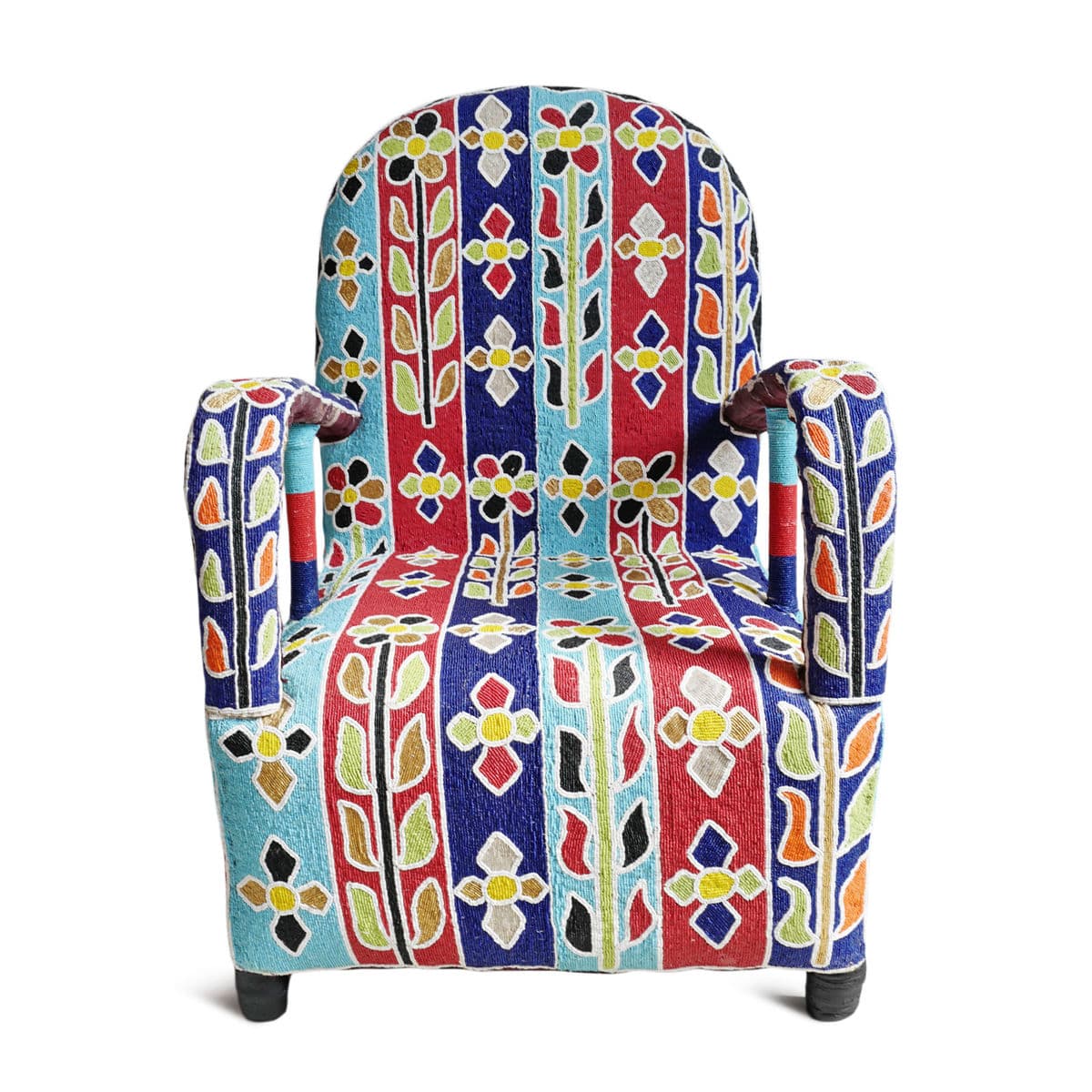 Yoruba Beaded Chair - Thumbnail 2