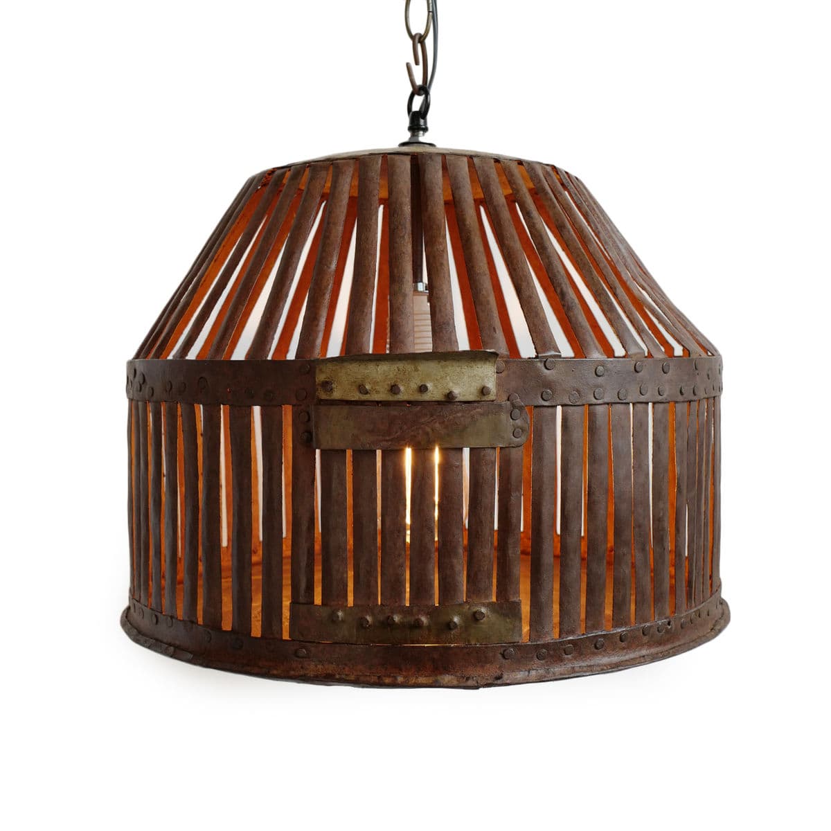 Industrial Iron Cage Lantern - Thumbnail 2