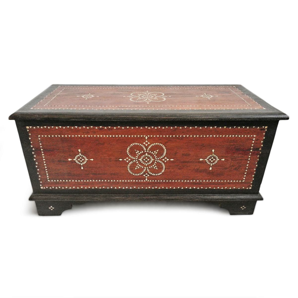 Vintage Wood Bali Trunk - Thumbnail 2