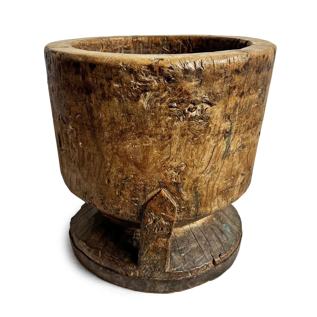 Old India Wood Pestle Pot - Thumbnail 2