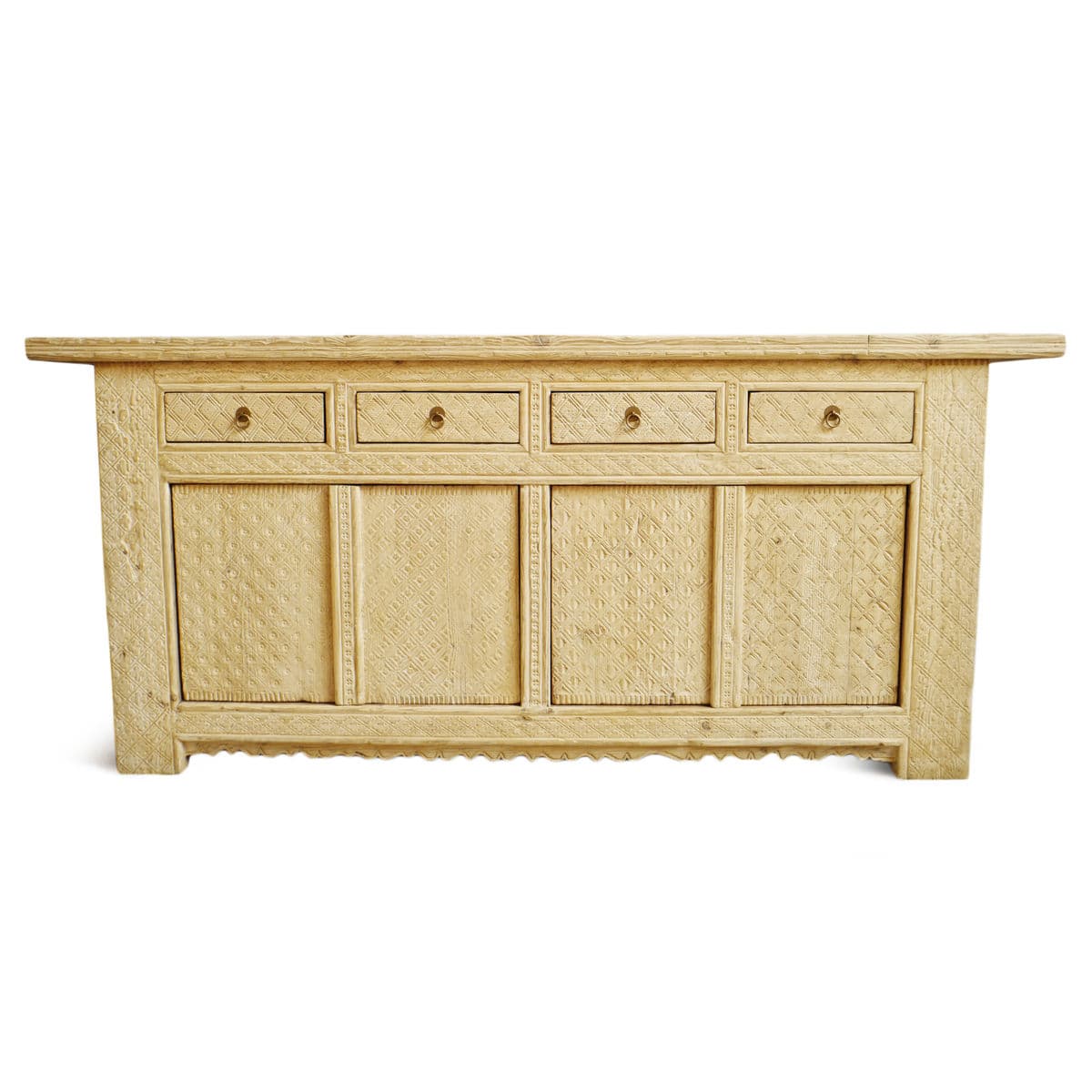 Bleached Carved Jilang Sideboard - Thumbnail 2