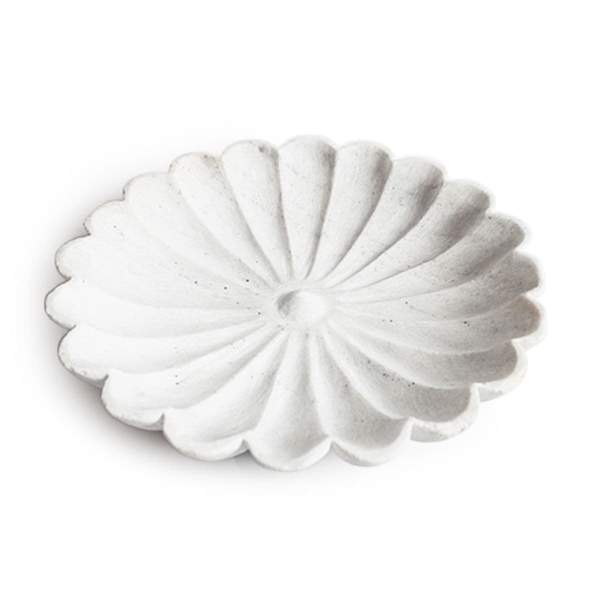 White Marble Daisy Dish Large - Thumbnail 2