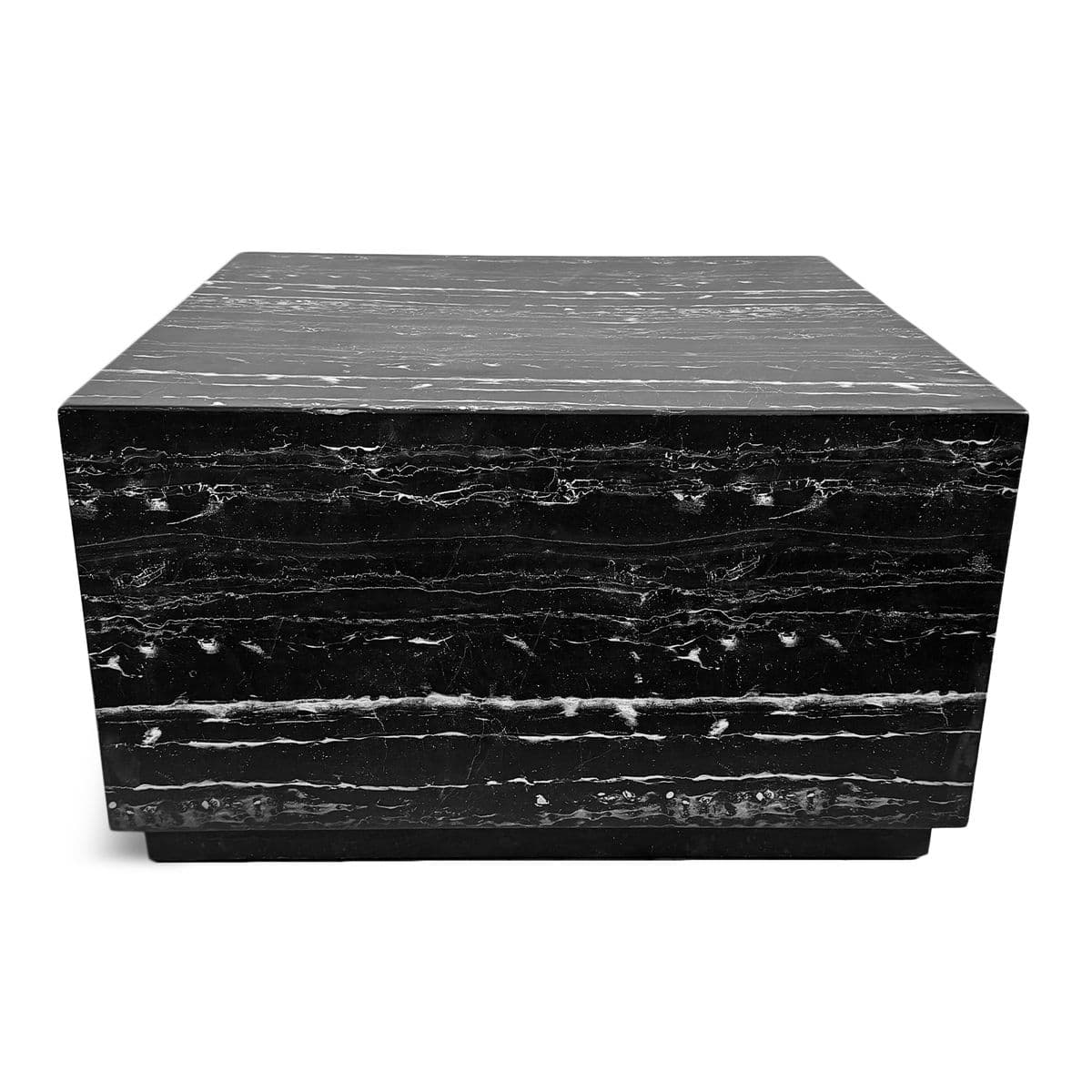 Modern Marble Cement Square Coffee Table - Thumbnail 2