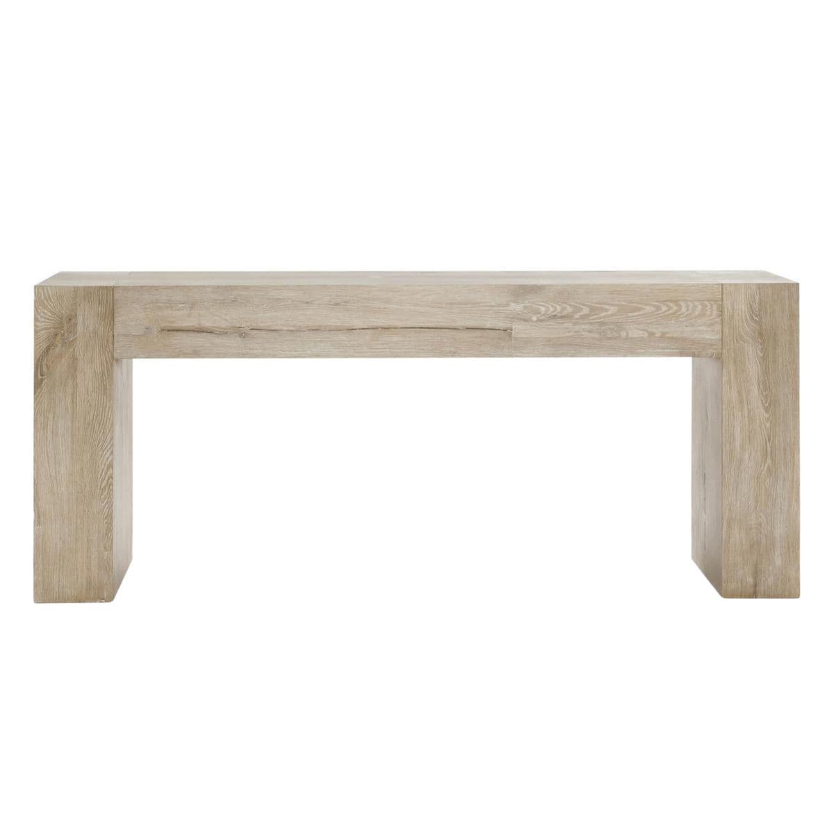 Washed Oak Beam Console Table - Thumbnail 2
