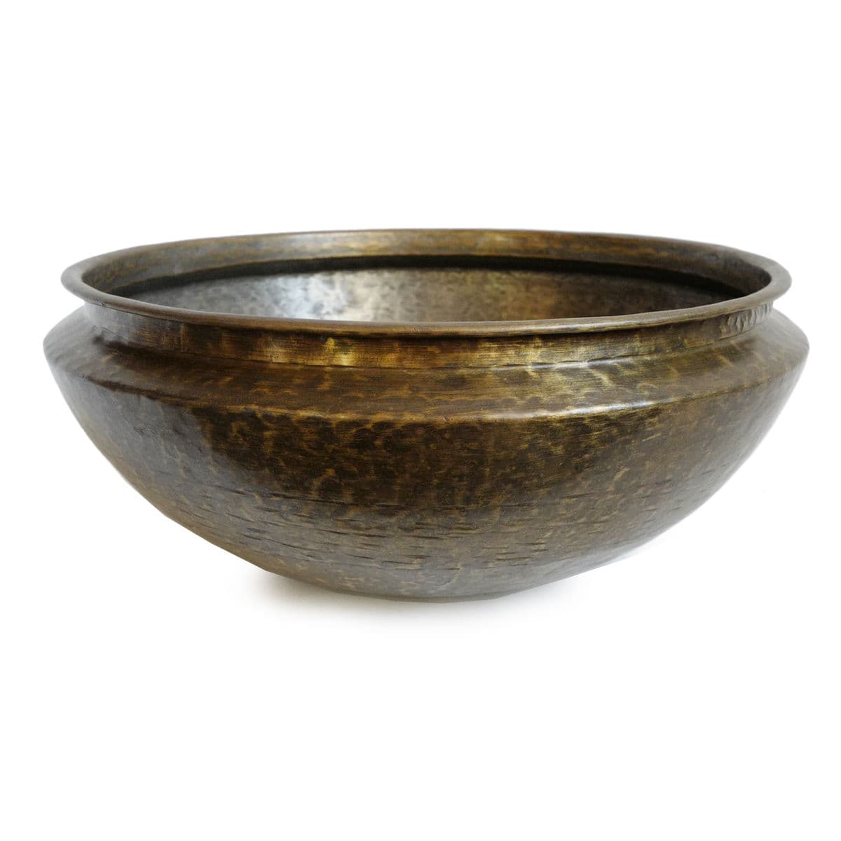 Old Brass Hammered Bowl India - Thumbnail 2