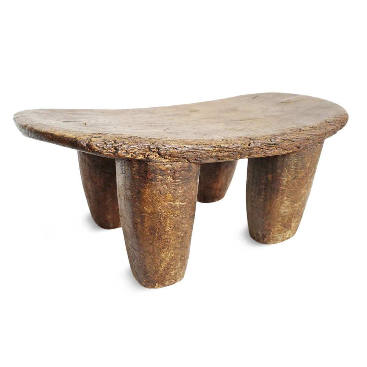 Vintage Lobi Wood Stool - Thumbnail 2