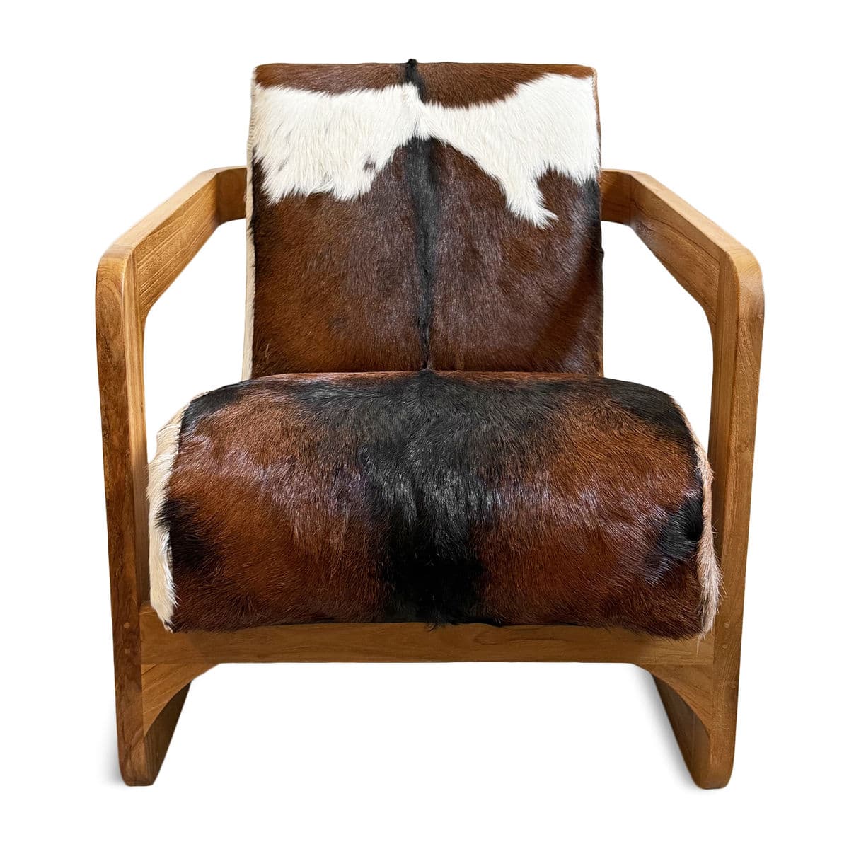 Brown & White Deco Cow Chair - Thumbnail 2