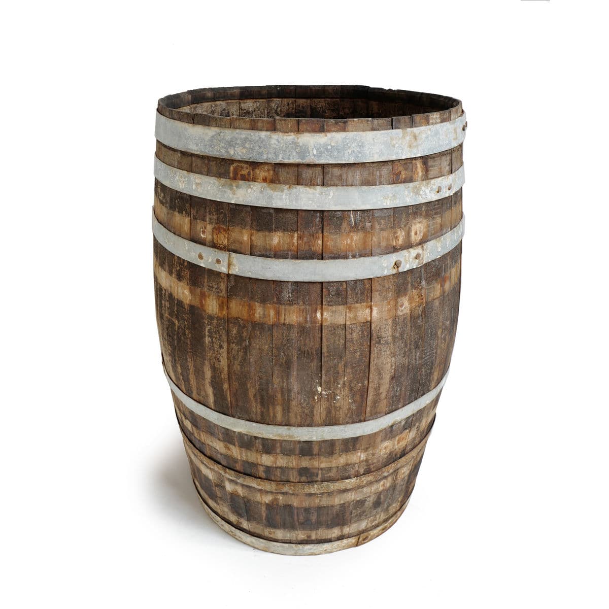 Vintage Wood & Iron Barrel - Thumbnail 2