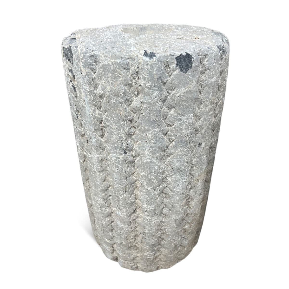 Vintage Mongolian Stone Field Roller - Thumbnail 2