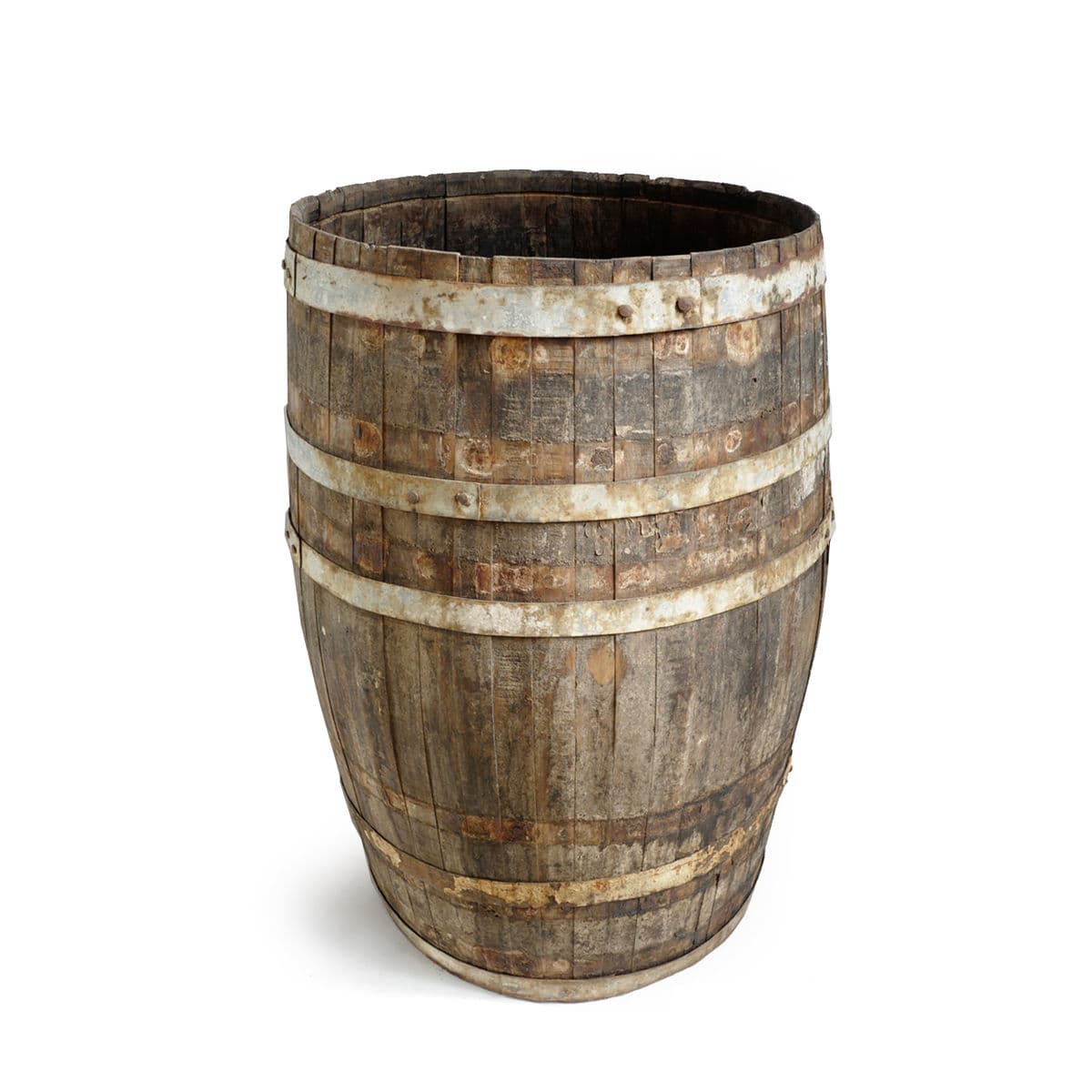 Vintage Wood & Iron Barrel - Thumbnail 2