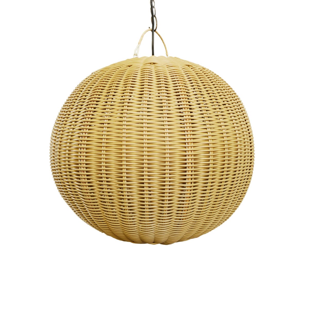 Faux Rattan Globe Lantern Small - Thumbnail 2