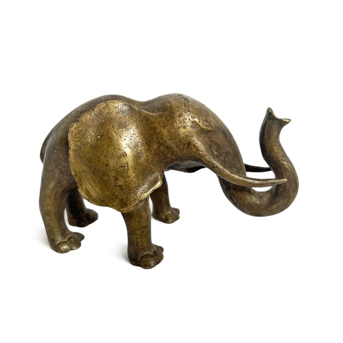 Antique Bronze Akan Elephant - Thumbnail 2
