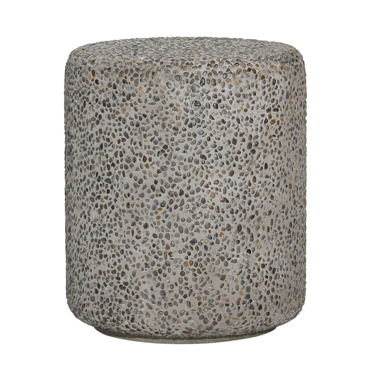 Pebble Cement Outdoor Indoor Side Table - Thumbnail 2