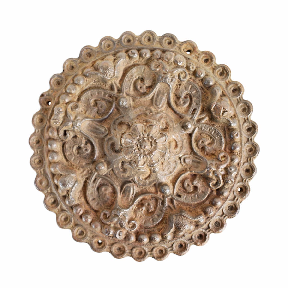 Antique Cast Iron Medallion - Thumbnail 2