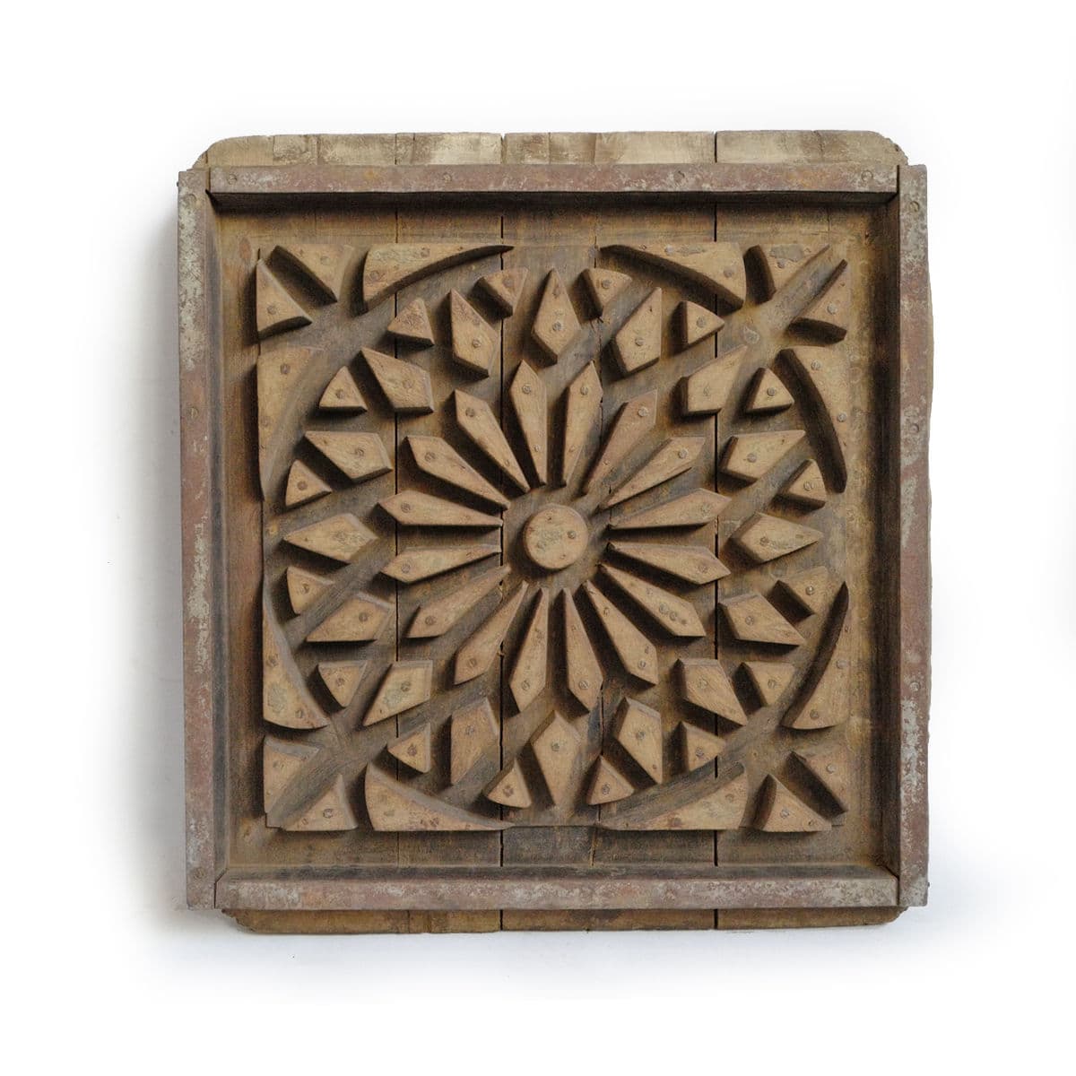 Antique Wood Print Block Panel - Thumbnail 2