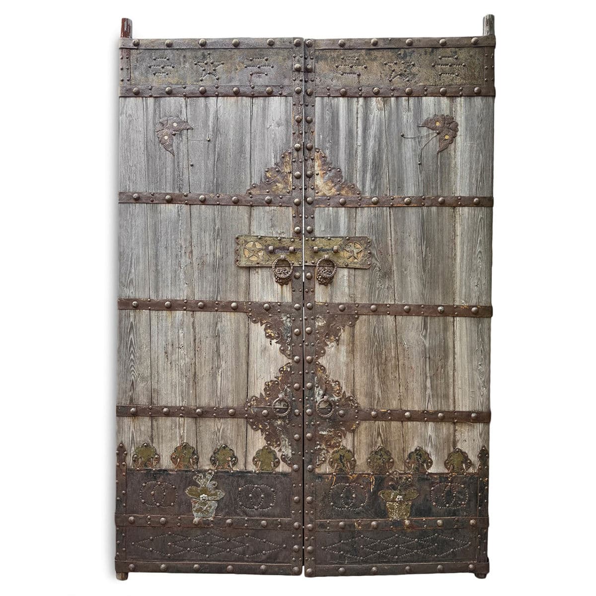 Antique Mongolian Wood Door - Thumbnail 2