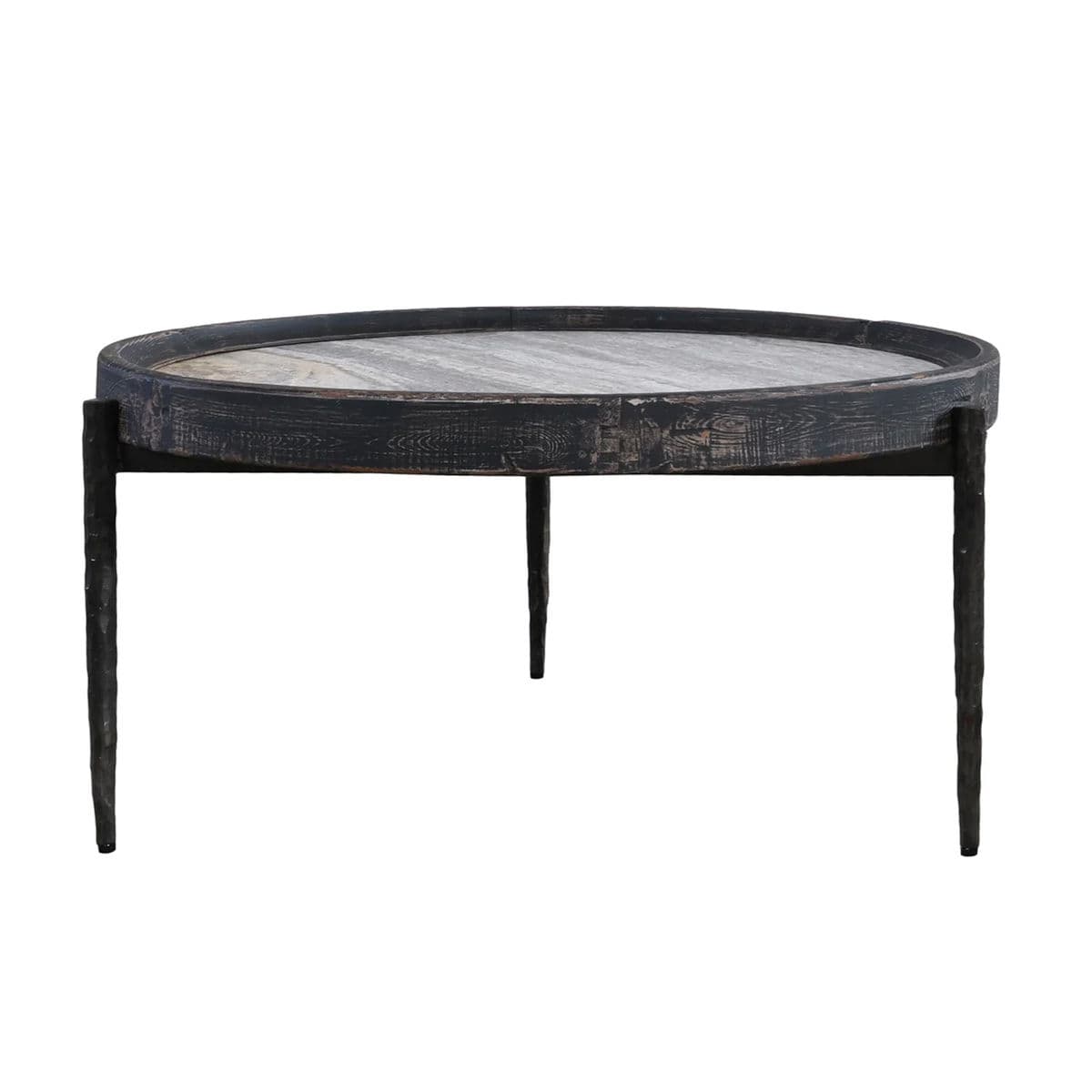 Alpine Marble & Elm Coffee Table - Thumbnail 2