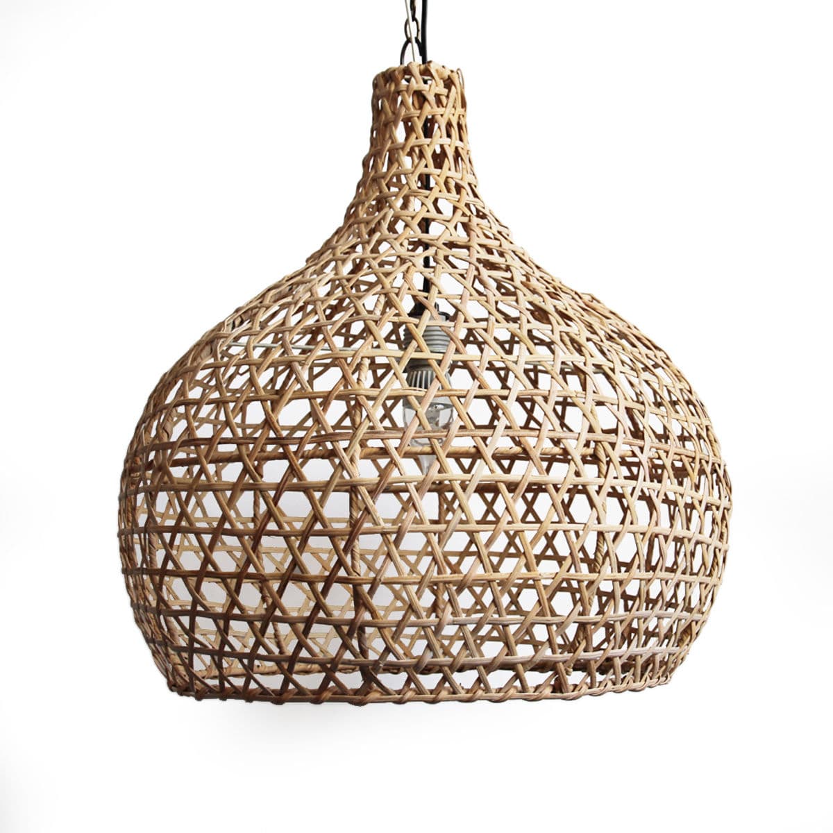 Raw Wicker Pumpkin Lantern Medium - Thumbnail 2