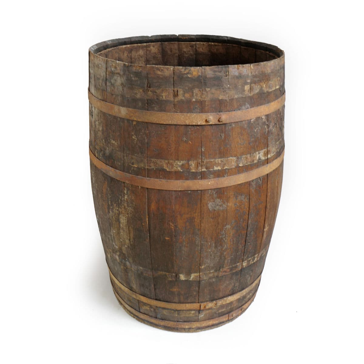 Vintage Wood & Iron Barrel - Thumbnail 2