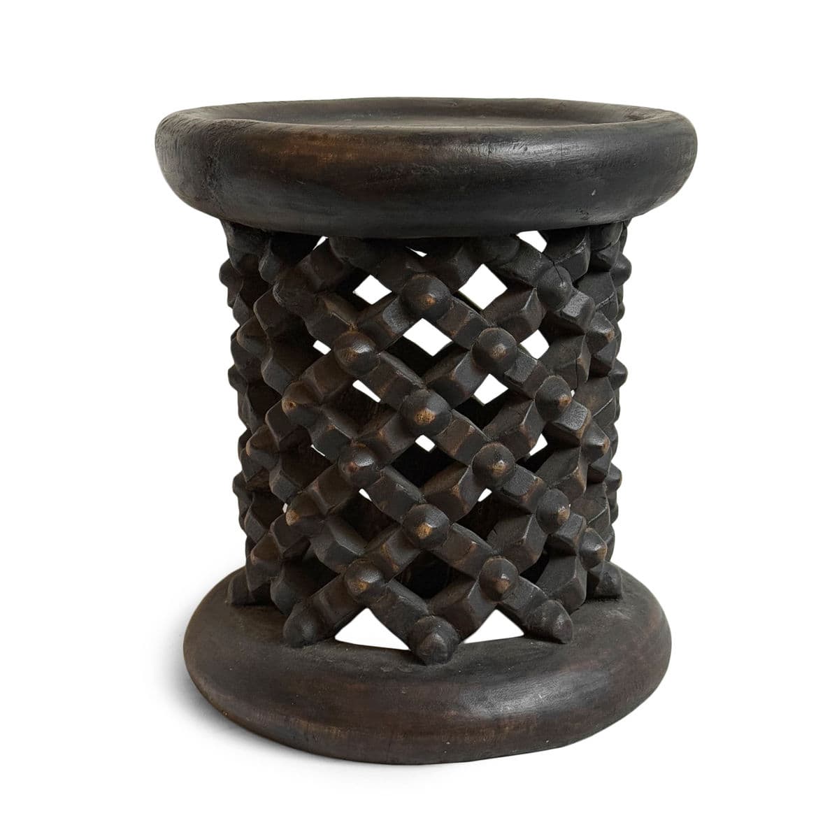 Vintage Bamileke Small Stool - Thumbnail 2