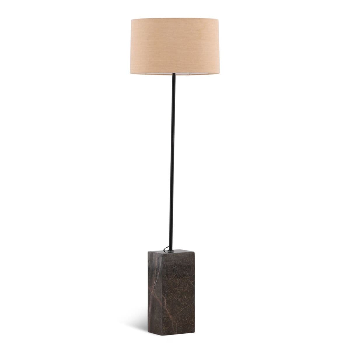 Dark Marble Base Floor Lamp - Thumbnail 2