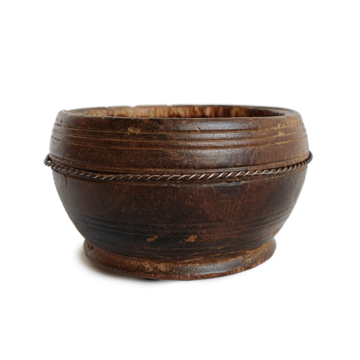 Vintage Small Nepal Wood Bowl - Thumbnail 2