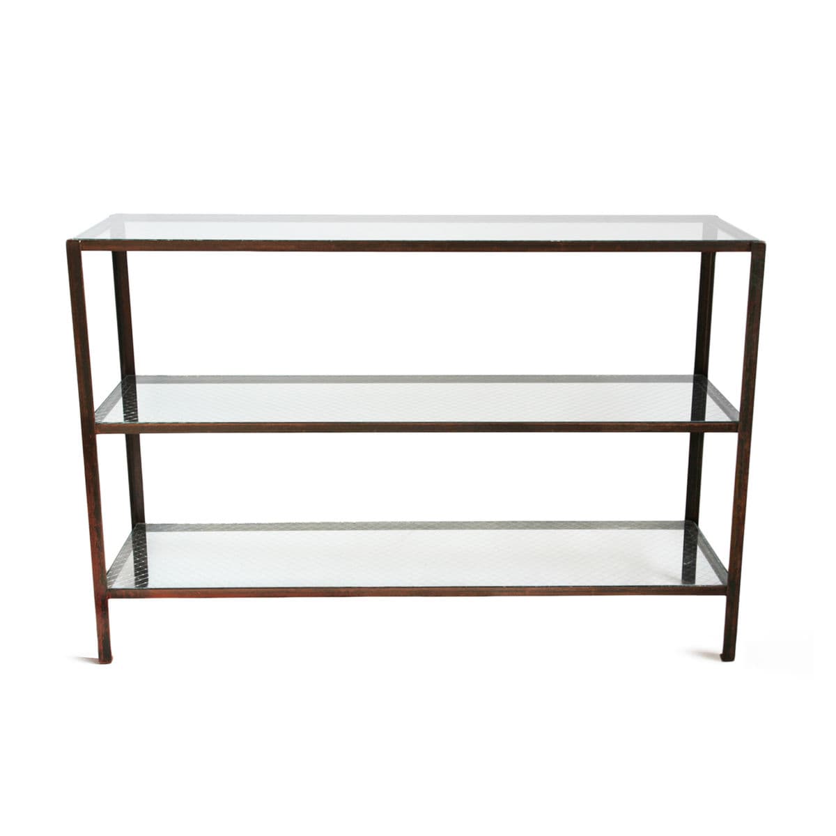 Mesco Wire Glass & Iron Shelf - Thumbnail 2