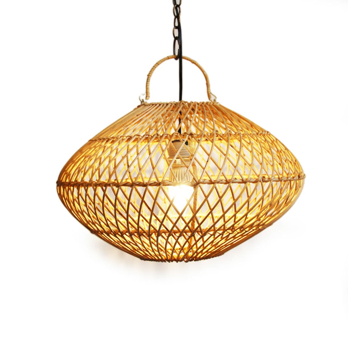 Rattan Orb Lantern Small - Thumbnail 2