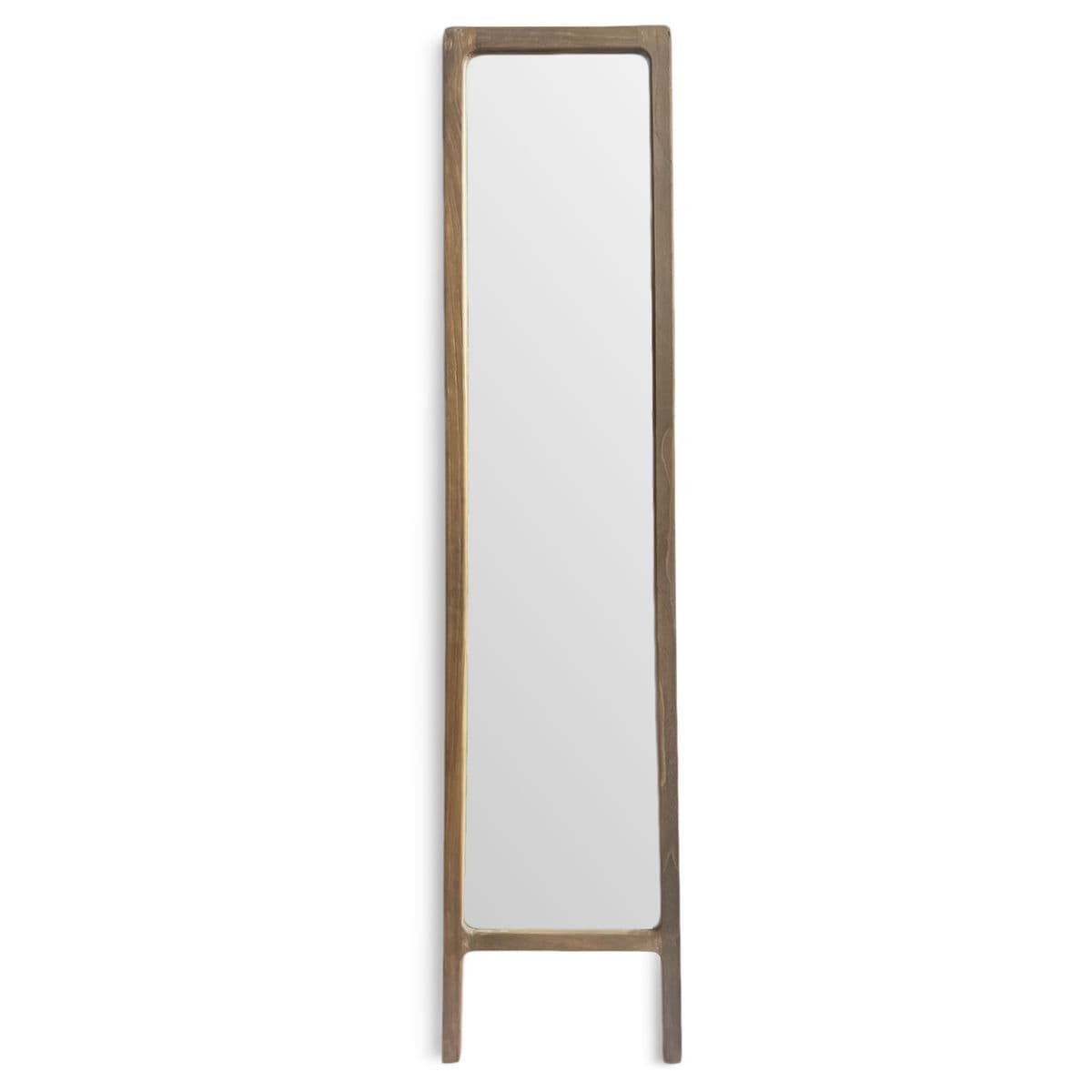 Tapered Wood Floor Mirror - Thumbnail 2