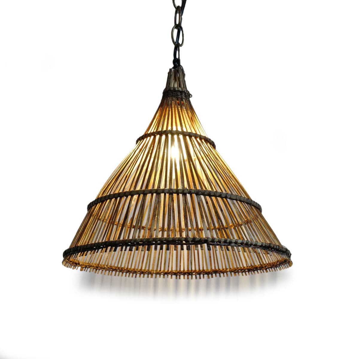 Tea Stained Hat Pendant Lantern Small - Thumbnail 2