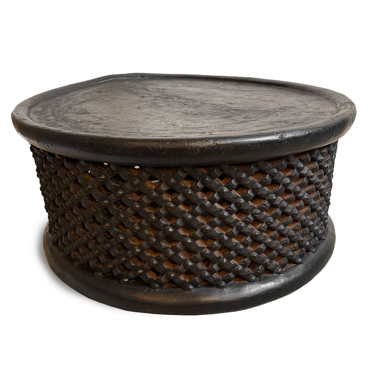 Vintage Bamileke Stool Table - Thumbnail 2