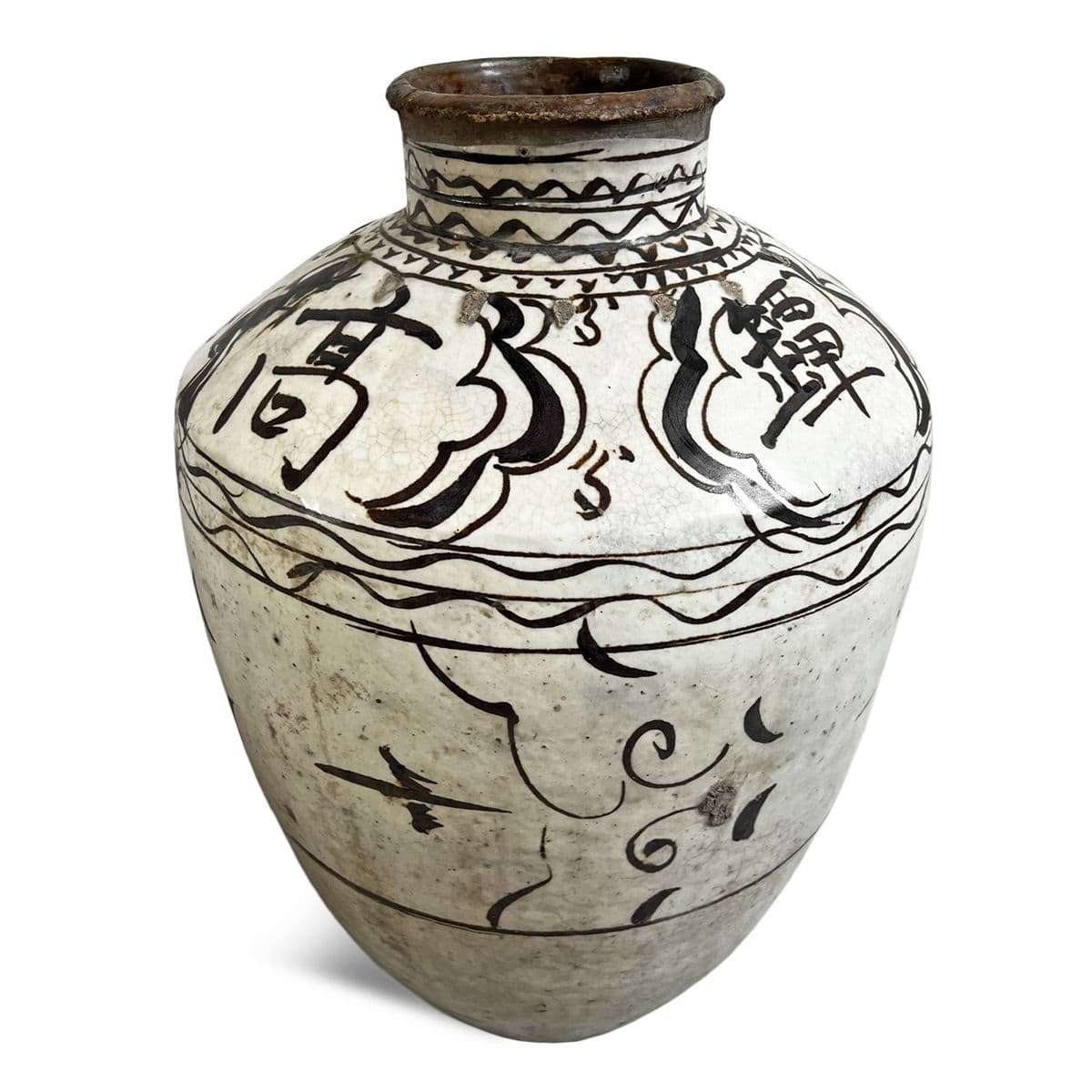 Large Antique Cizhou Pottery - Thumbnail 2